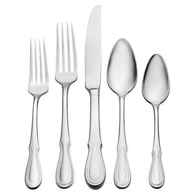 Oneida Nottingham 5 Piece Fine Flatware Set, Service for 1 | Extra 30% Off Code FF30 | Finest Flatware