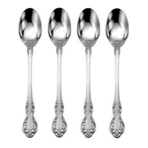 Oneida Wedgwood St Moritz Set of 4 Iced Tea Spoons | Extra 30% Off Code FF30 | Finest Flatware